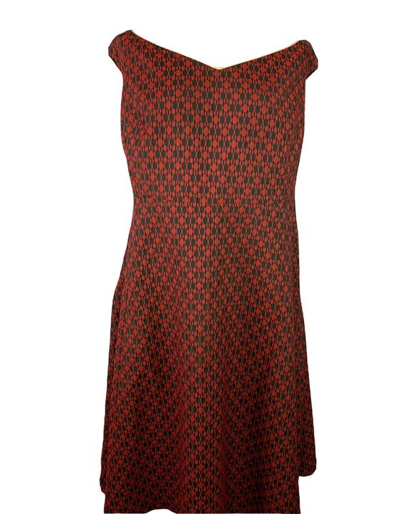 Eloquii Dresses & Skirts - Size 20 Eloquii Midi Red Black Sleeveless Fit Flare Dress Plus Size